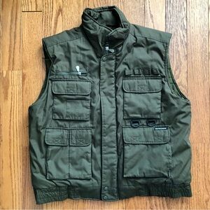 Renegade Sportswear Green Utility Fleece Vest Water Resistant Vest Men’s Size L